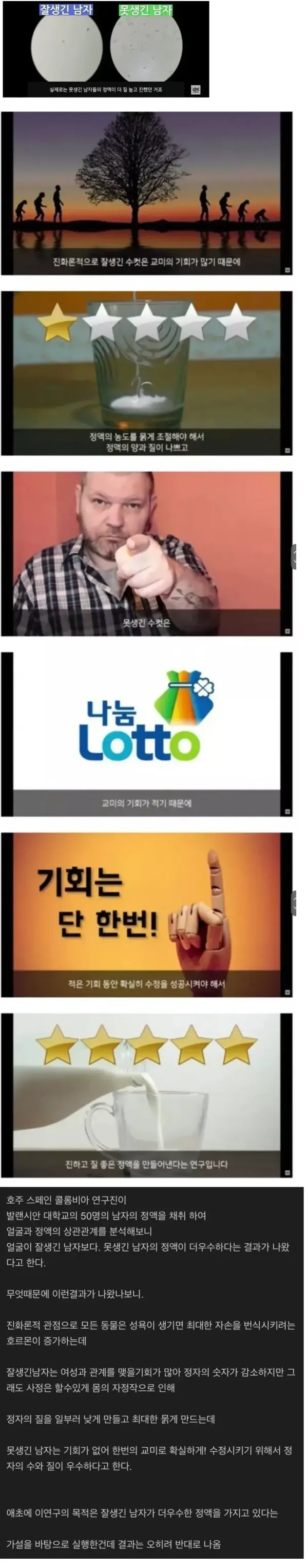 넴붕이들 정액 특징