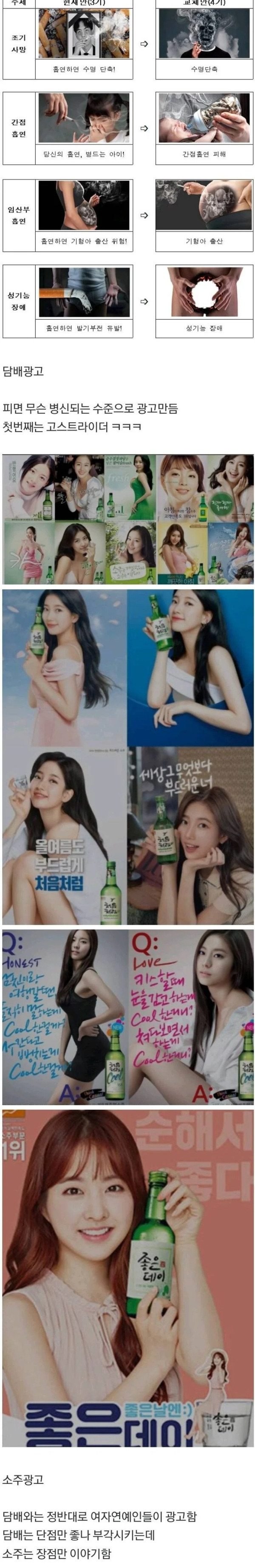 술과 담배의 차이점