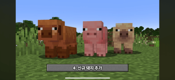 마인크래프트에 ? 언냐들 캐릭 추가됨 퓨퓨ㅠㅠㅠ