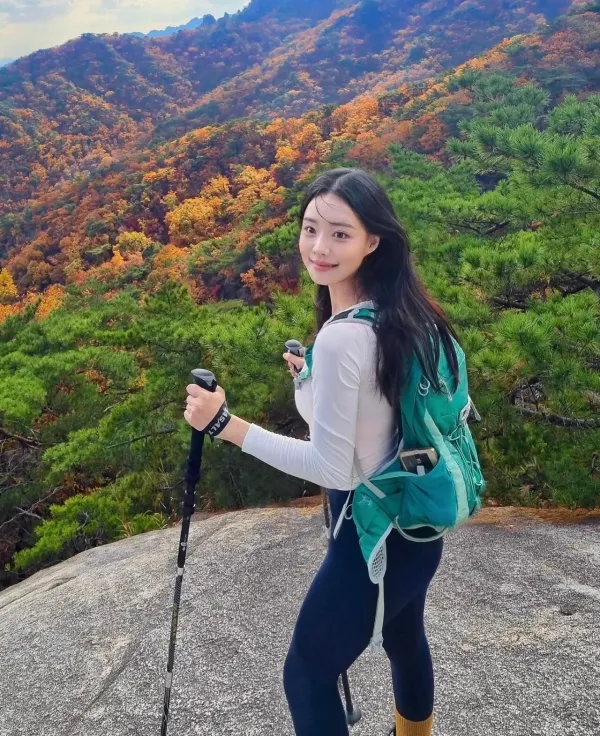 등산을 좋아하신다는 누나