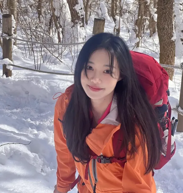 등산을 좋아하신다는 누나