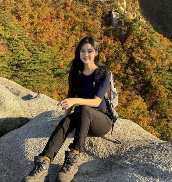 등산을 좋아하신다는 누나