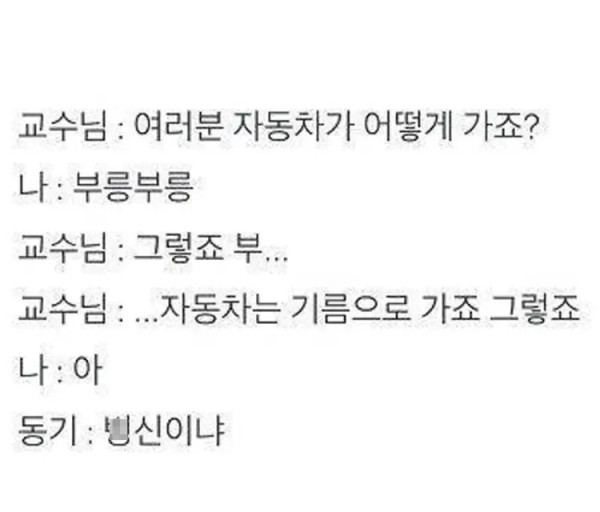 교수님도 속인 대답