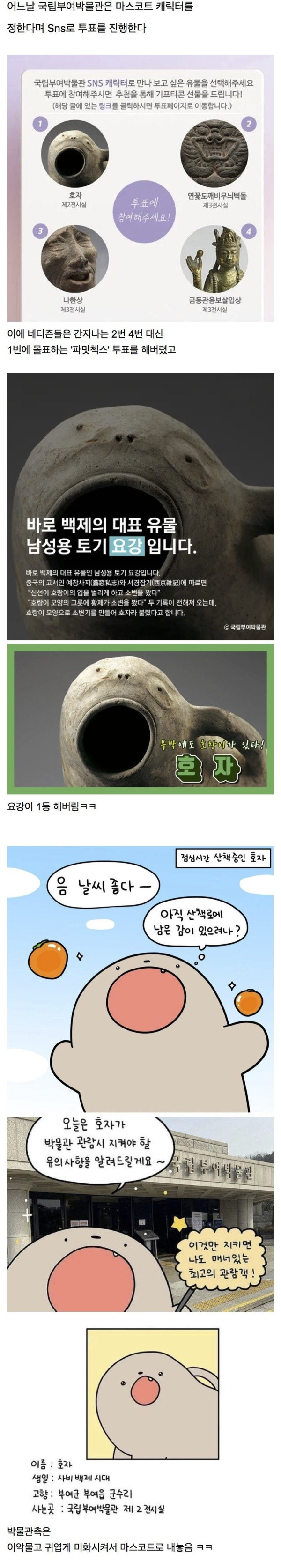 박물관 마스코트 투표 대참사