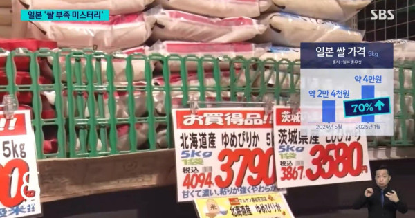 요상하게 흘러가는 일본 쌀값 폭등 근황