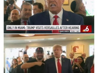 식당에서 골든벨 울리고 떠난 트럼프