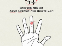 증상별 손 마사지 지압법
