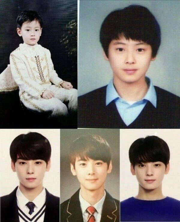 학창시절 검고 통통했던 차은우