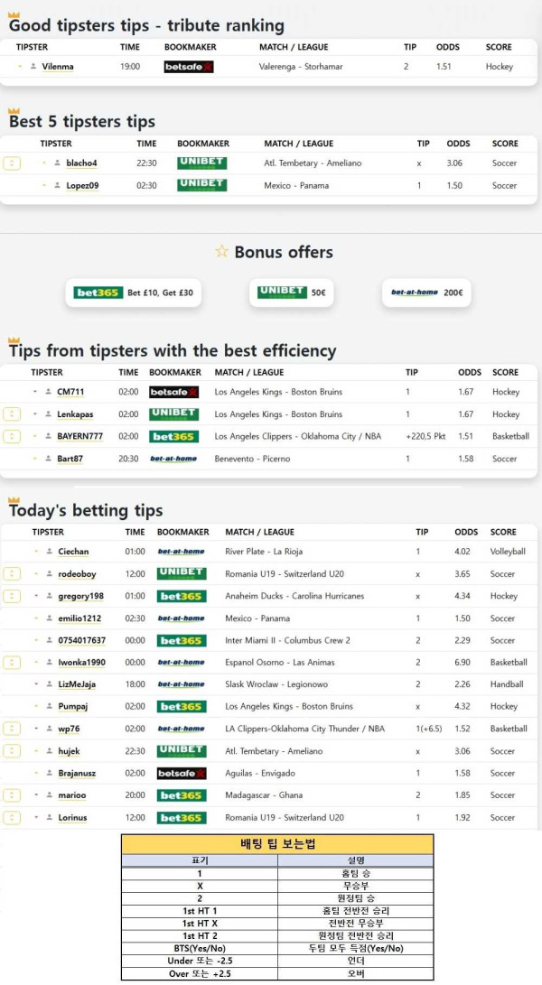 2025년3월24일 해외토탈베스트픽  올스티비