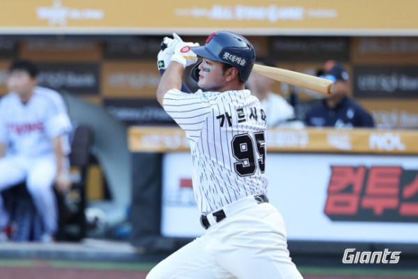 롯데의 새로운 거포 김동현 가을 폭발로 주목 내년엔 1군 노린다