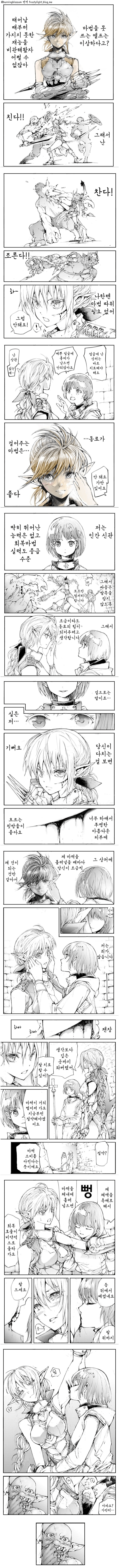 마법을 못쓰는 엘프