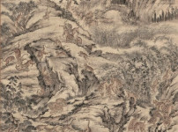 고양이가 뛰어놀던 조선 시대의 산 풍경화