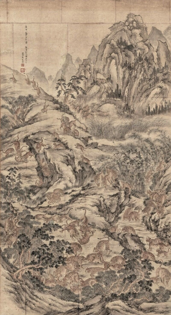 고양이가 뛰어놀던 조선 시대의 산 풍경화