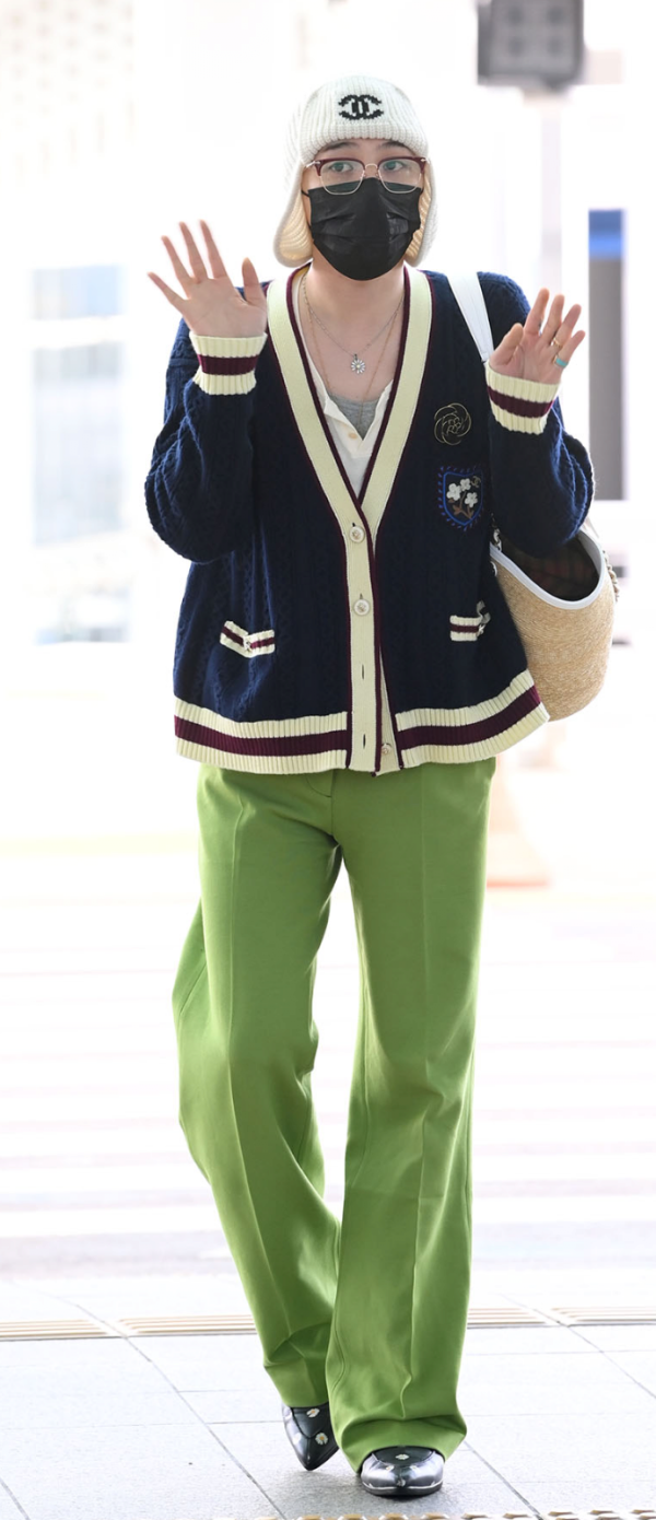 지드래곤 파리 출국패션