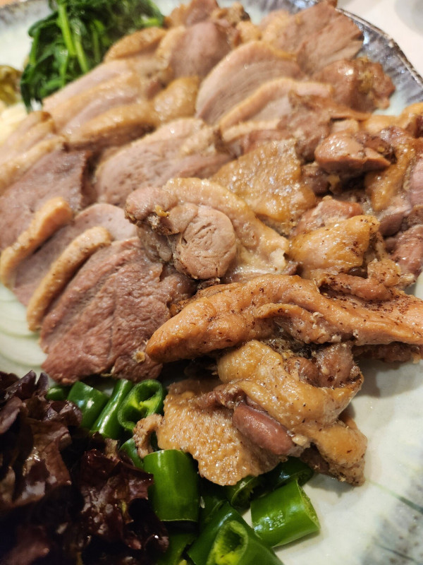 저녁 먹습니다.