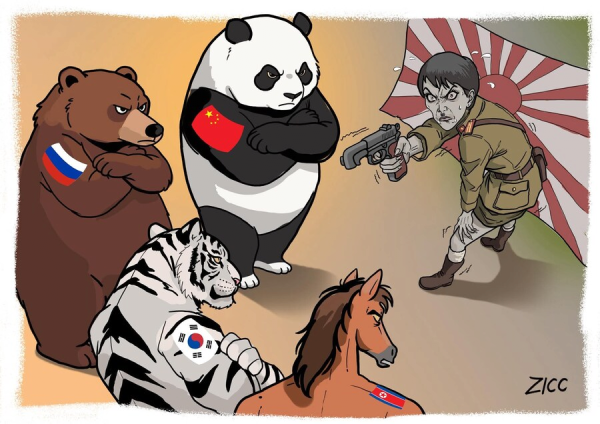 최근 중국 만평