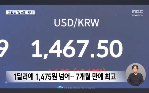 오늘 드디어 환율 보도한 MBC 근황 ㅋㅋ