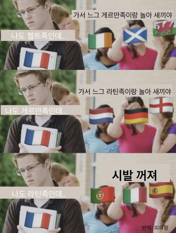 서럽게 왕따당하는 프랑스