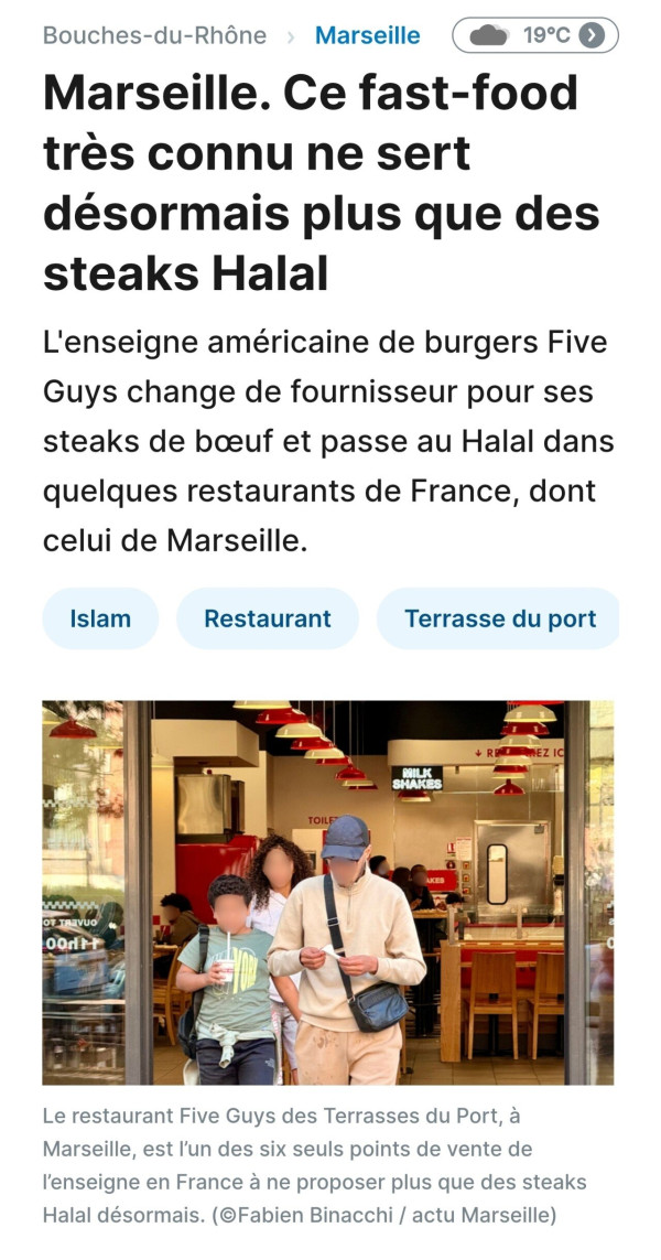 미쳐버린 프랑스 내 파이브가이즈 근황