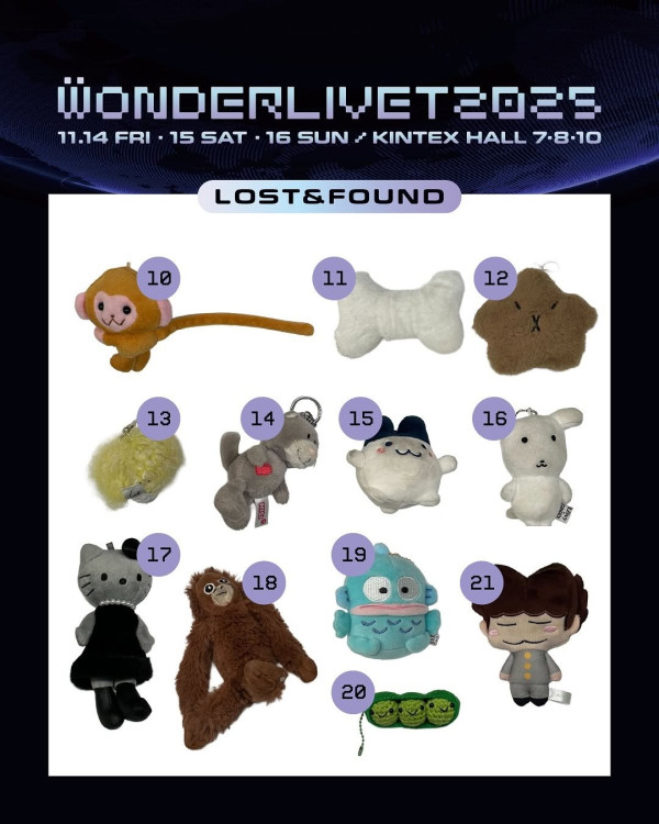 분실물에 수상하게 오타쿠 굿즈가 많은 음악 페스티벌