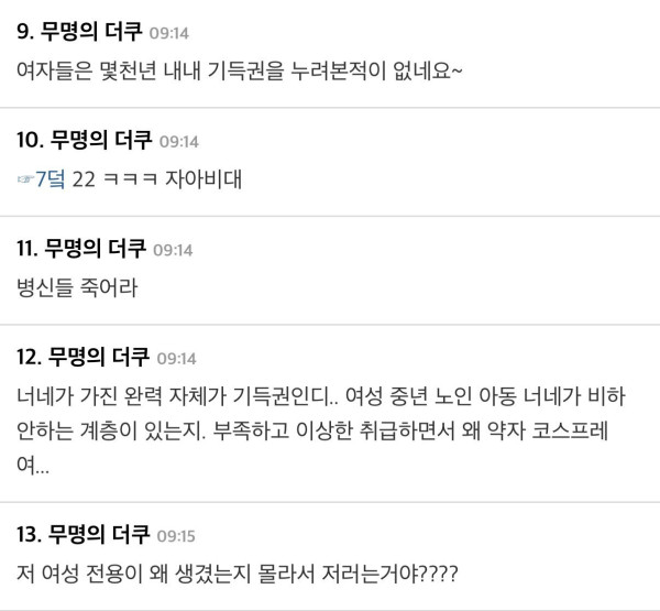 20대 남성이 태어나서 가진 기득권이 뭘까
