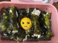 급하게 준비한 첫째의 도시락