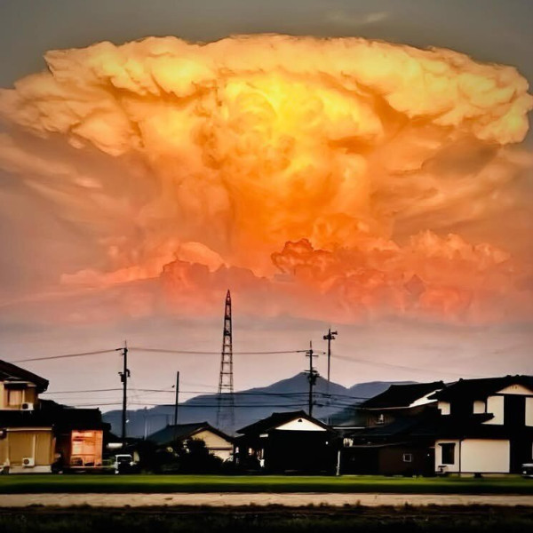 일본에서 찍혔다는 구름