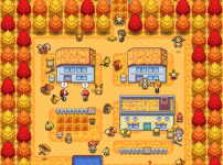 가을 느낌 확 나는 태초마을 일러스트