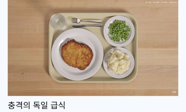 충격적인 최근 독일 급식 수준 ㄷㄷ