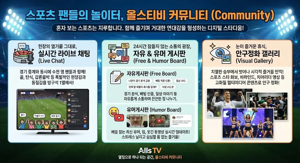 올스티비 게시판 안내 올스티비 커뮤니티